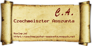 Czechmeiszter Asszunta névjegykártya